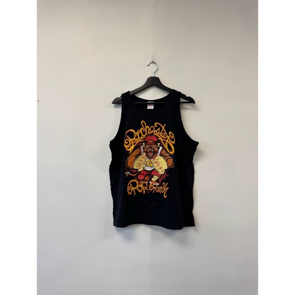 VTG Such Gold Rochester Pop Punk Tank Top Shirt Mens Large Black Anvil Emo